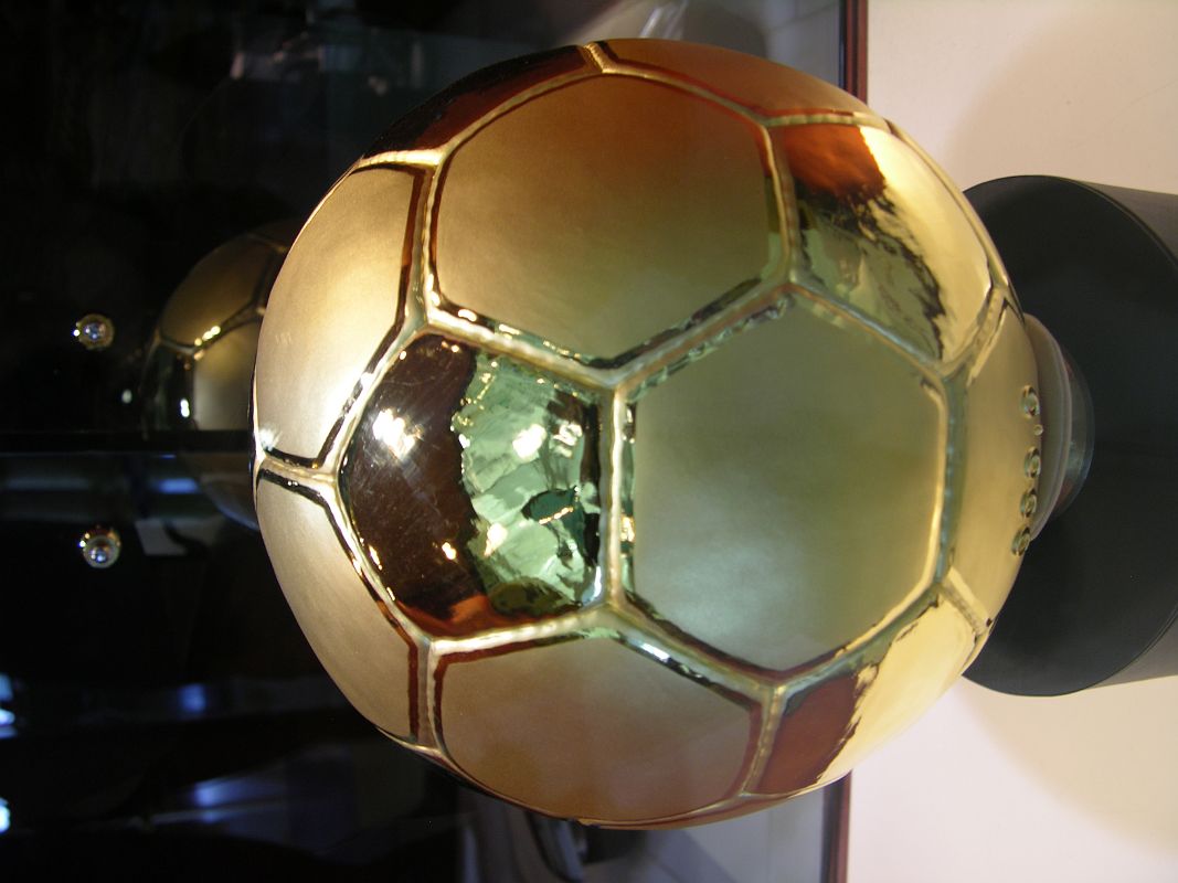 Dubai 07 Burj Al Arab 11 Mezzanine Shop Gold Soccer Ball